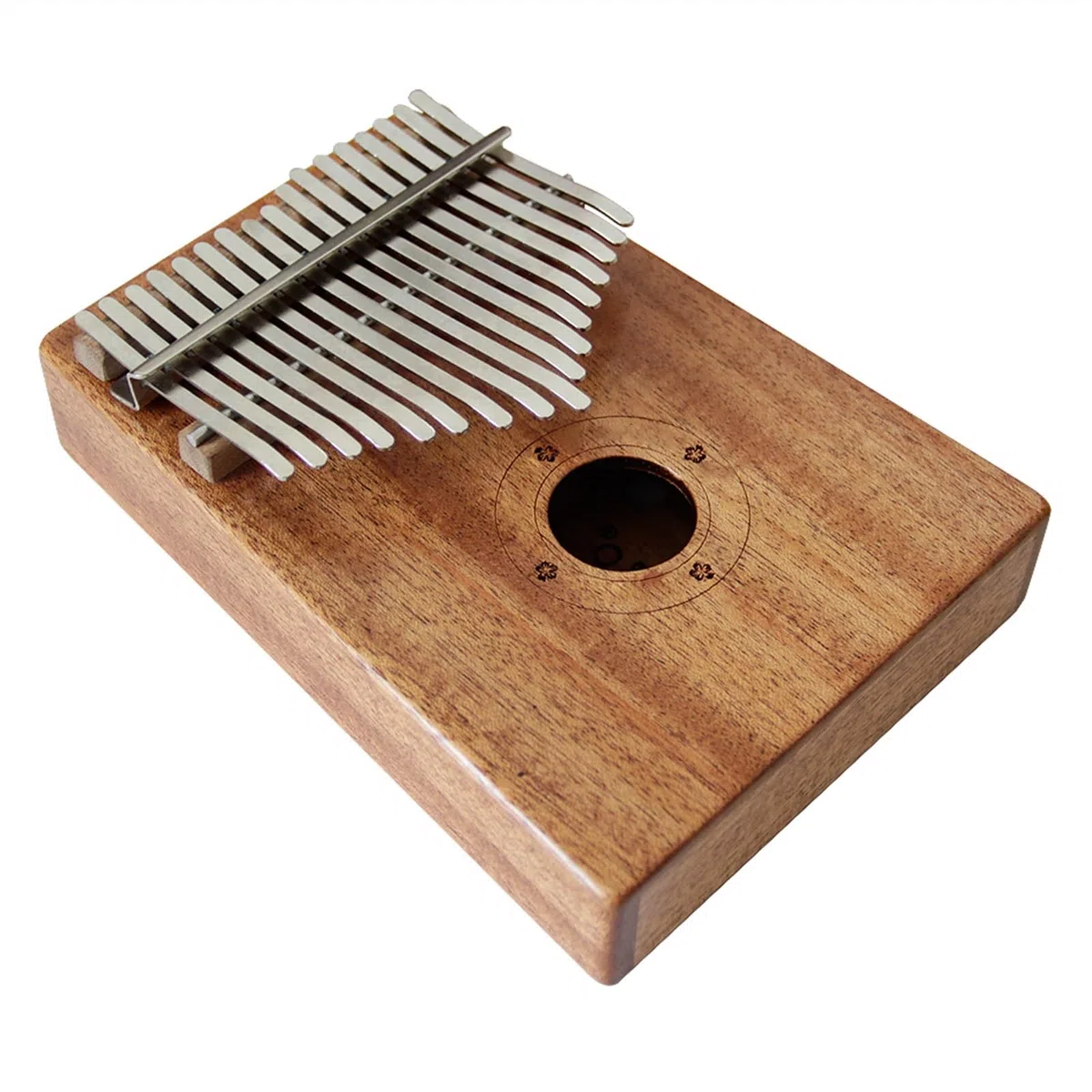 Hölzernes 17-Tasten-Kalimba, Afrikanisches Daumenklavier, Fingerklavier, Perkussionstastatur, Musikinstrumente Mit Tasche Kalimba Musikinstrument