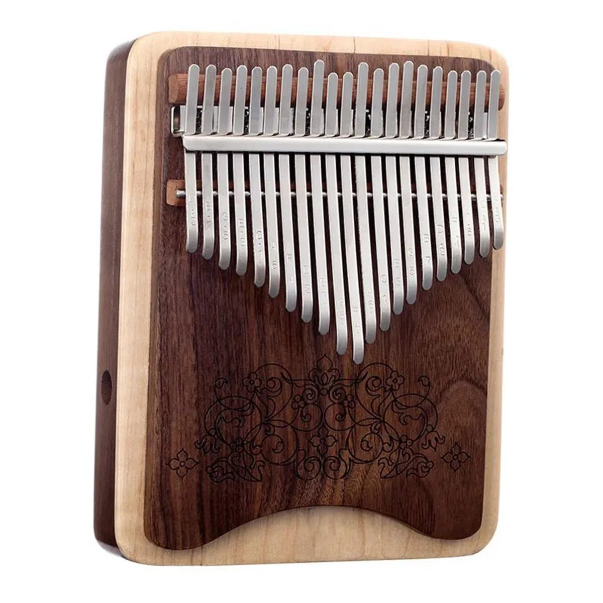 Kalimba Kalimba 21 Tasten Kit Schwarz Walnuss Daumen Klavier Professionelle Hohl Calimba Tastatur Musikinstrument Mit Zubehör