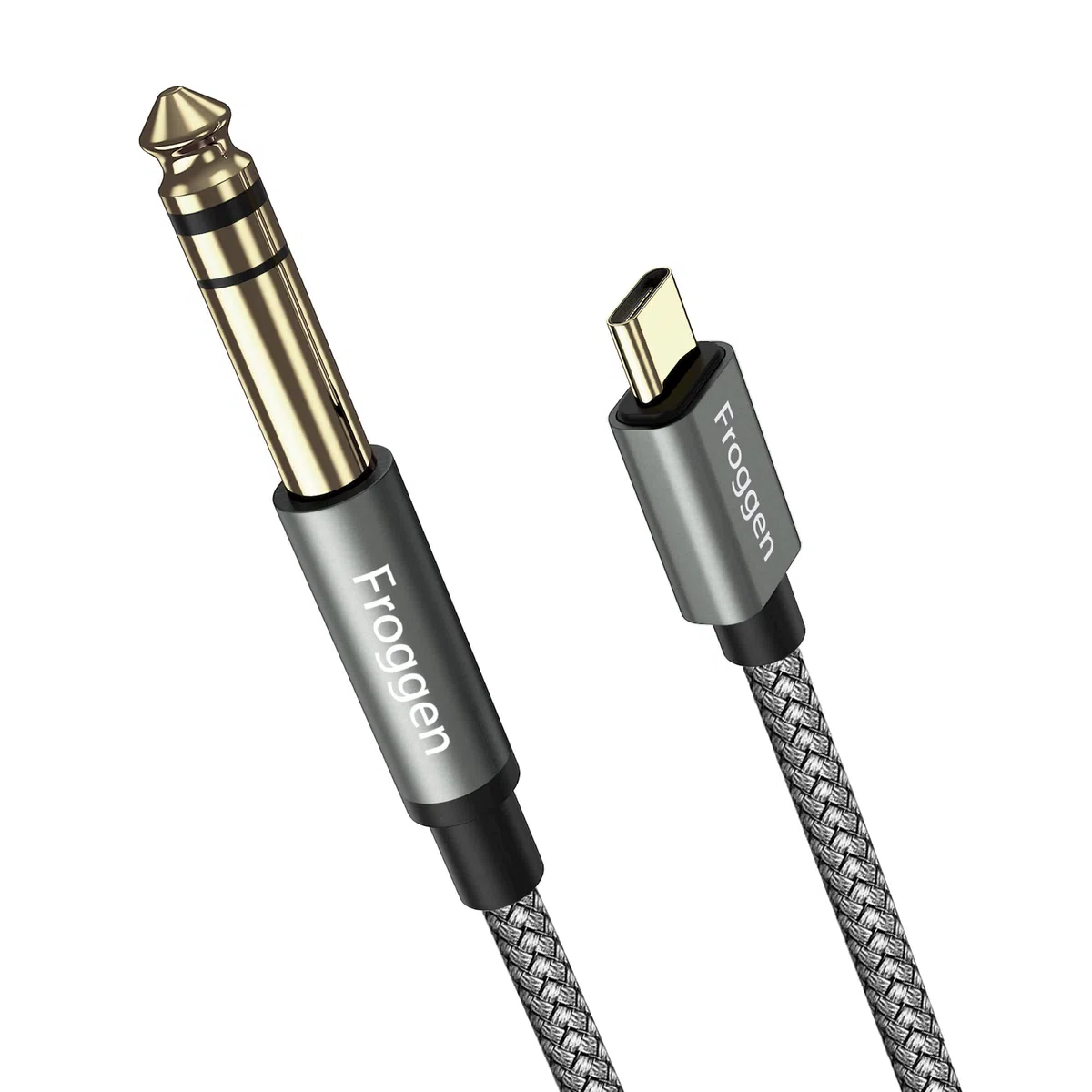 USB Typ C Klinke auf 6.35mm Klinke Kabel Aux Adapter Stereo ​Audio Gold-Plated Kabel Digital Kabel Unterstützt für Mischpult, Mikrofon, Recorder, Mixer, Verstärker usw.