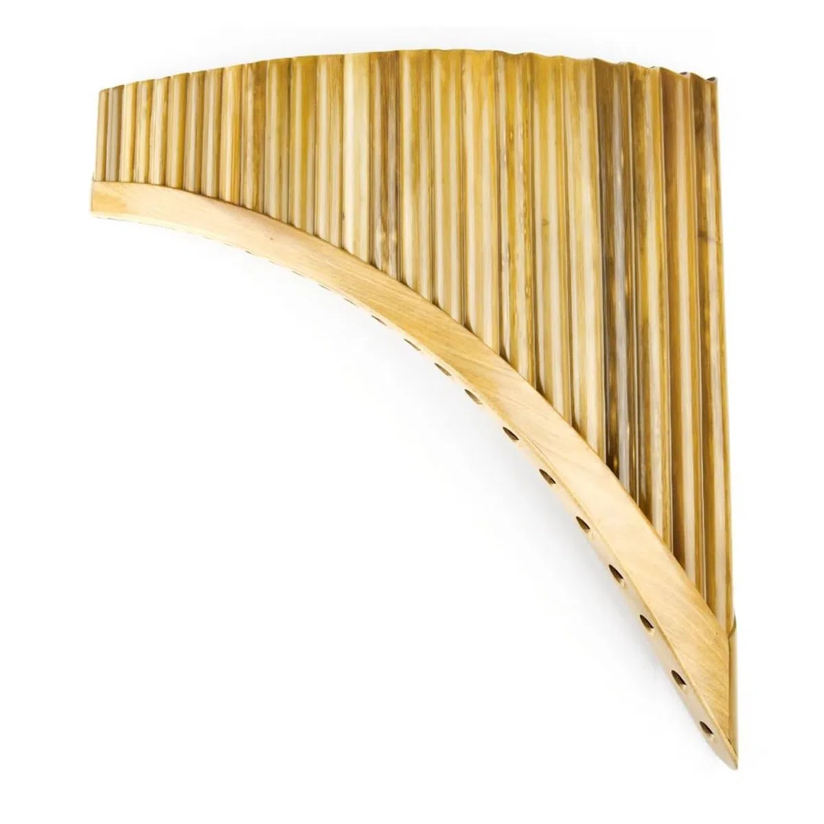 Panflöte Blasinstrument Professionelles Traditionelles Musikinstrument Bambus G Taste Panflöte 25 Rohre(Left SMALL G)