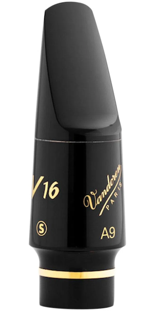 Vandoren A9 V16 S - SM815S Mundstück für Altsaxophon, Schwarz, Messing, Französisch, E♭, Saxophonmundstück