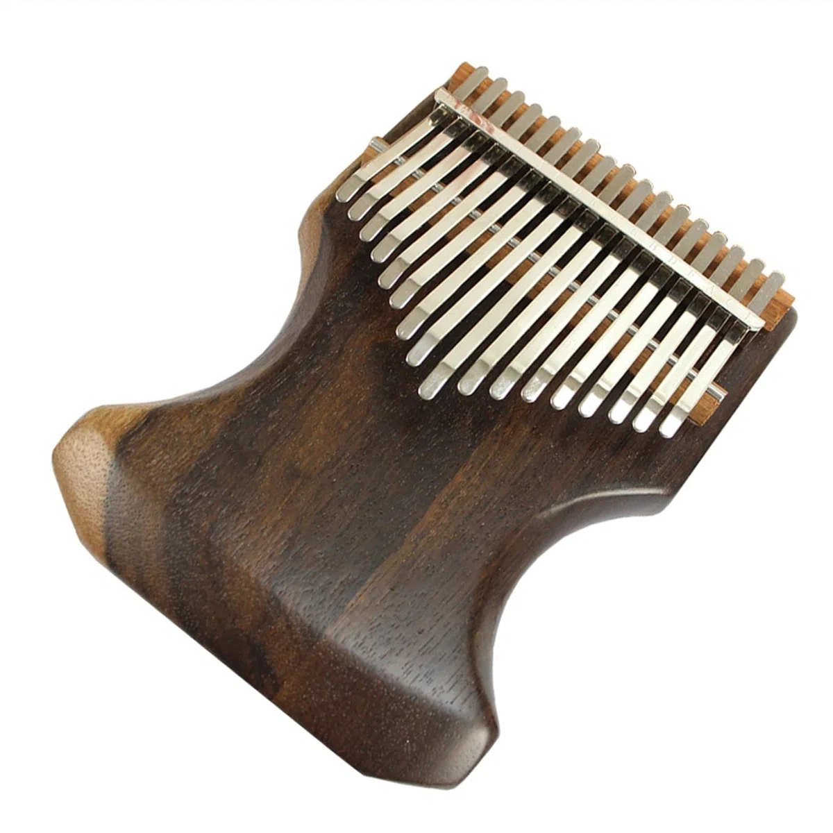 17-Tasten-C-Melodie, Schwarzes Sandelholz-Massivholz-Daumenklavier, Kalimba-Fingerklavier, Musikinstrumente Tragbare Kalimba Instrument