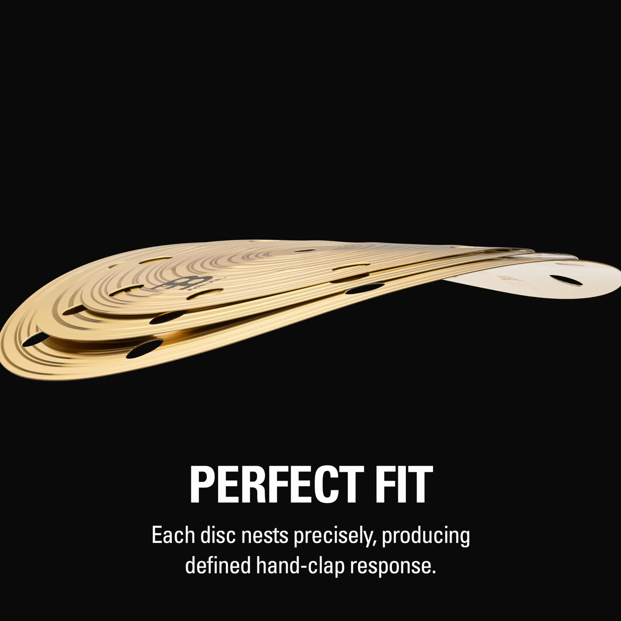 Meinl Cymbals HCS Smack Stack 10/12/14 Zoll (Video) Schlagzeug Becken (35,56cm) Messing, Traditionelles Finish (HCS024SM)