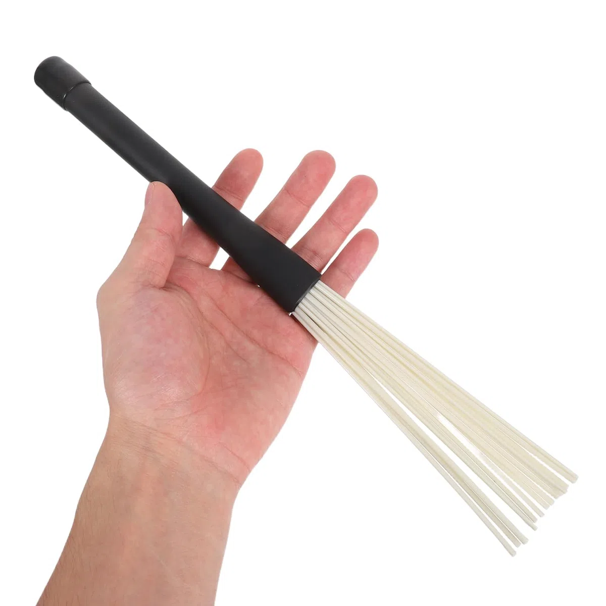 Kisangel Einziehbare Jazz Drum Besen 2Er Set Mit Weichem Gummigriff Flexible Kunststoff Trommelbürsten Für Anfänger Und Profis Ideal Für Live Sitzungen Und Studio
