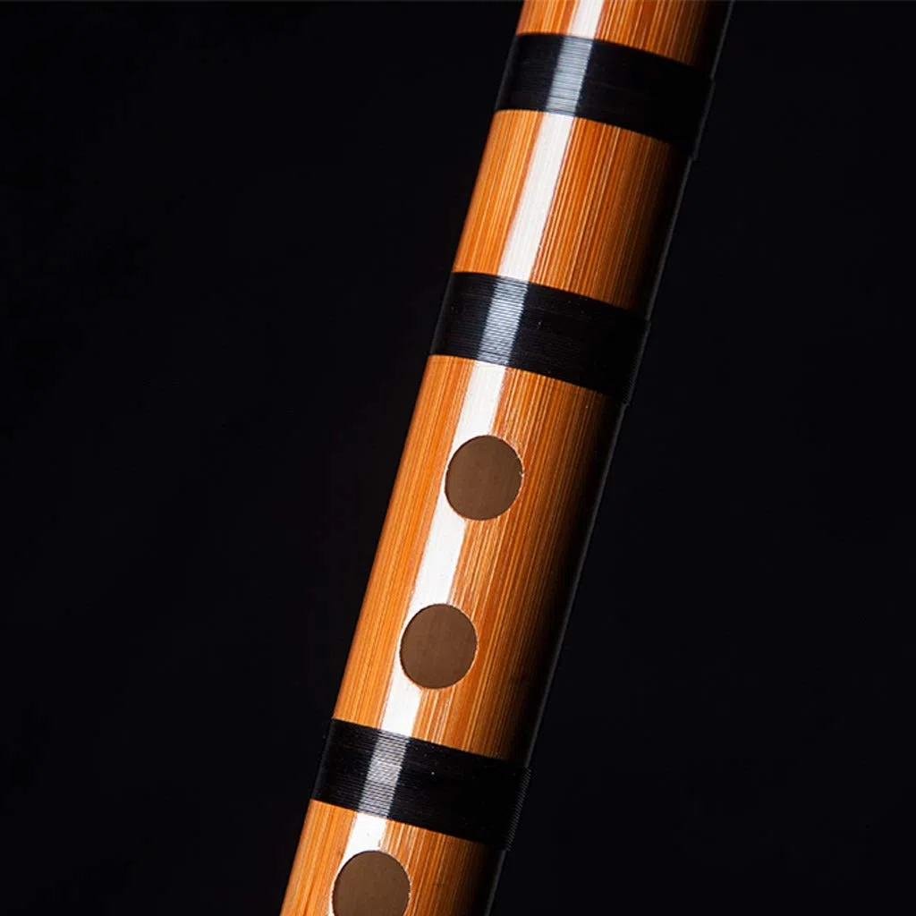 Flöte Klarinette Anfänger Bambus Flöte 6 Loch Professionelles Spielen Klarinette Einführung Flöte Bambus Flöte C Flöte Musikinstrument (Größe: A Ton)