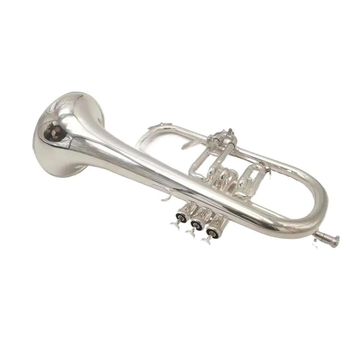 Flügelhorn Splitterbedecktes B-Dur Professionelle Trompetenmusikinstrumente Aus Messing Trompetenhorn