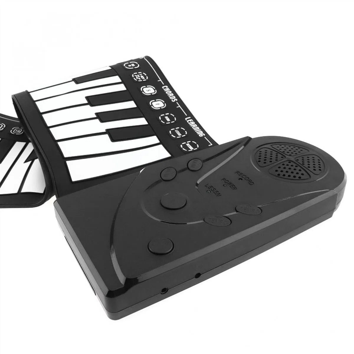 TSTS faltbares Piano 49 Keys Elektronische Tragbare Flexible Hand-Falten-Roll-Up-Klavier-Einbau-Lautsprecher-Tastatur-Orgel