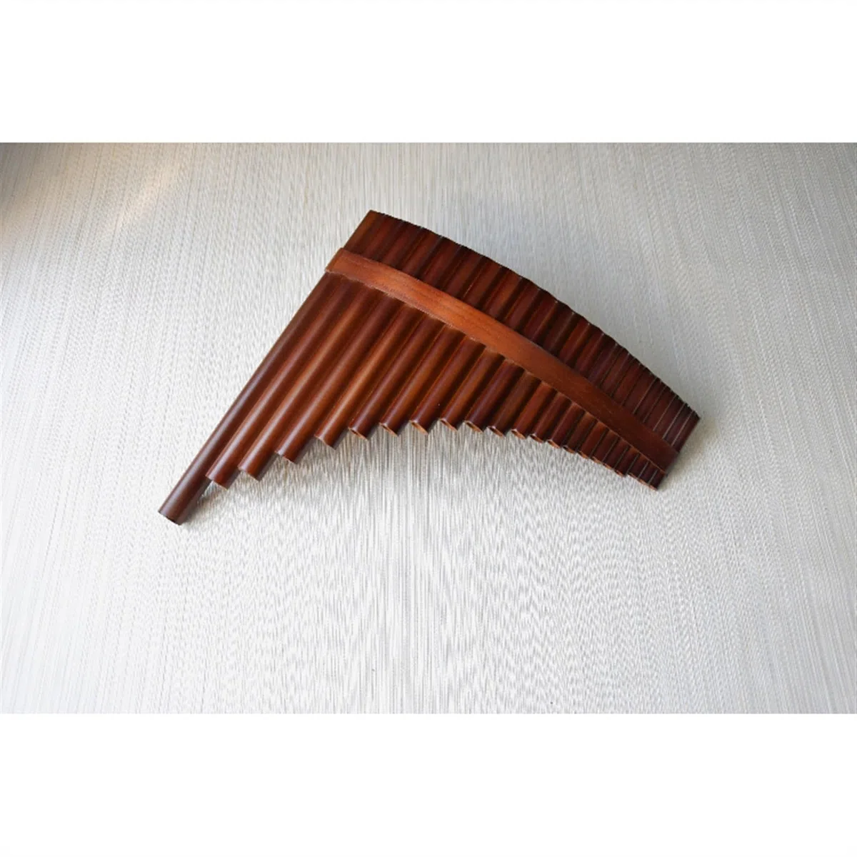 Panflöte Mit Holzleisten Und Spannreifen 22-Röhren-Instrumente In G- Und C-Tonart Braun Für Professionelles Spielen (Color : C, Size : Right)