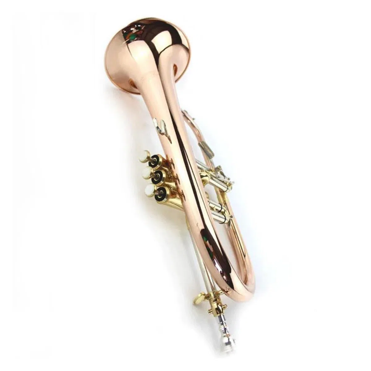 Flügelhorninstrument Bb B-Flügelhorn mit Hartschalenkoffer, Mundstück, Tuch und Handschuhen