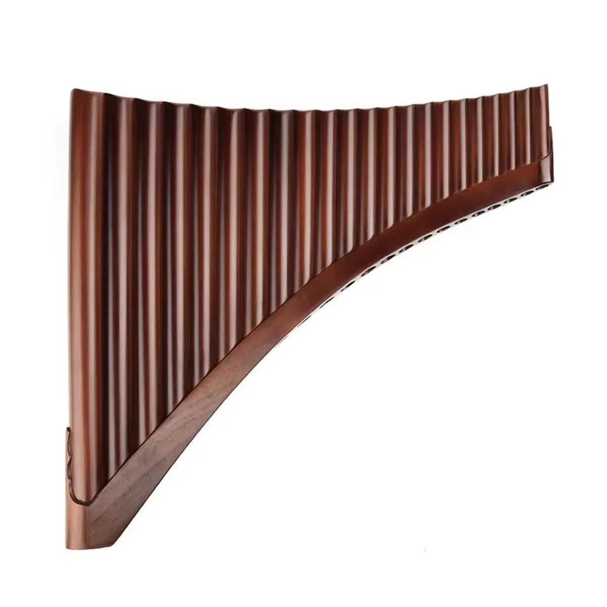 Panflöte Für Erwachsene G Taste 25 Pfeife Professionelle Handgemachte Panflöte Holzblasinstrument Traditionelles Instrument Bambus(BIG G LEFT)