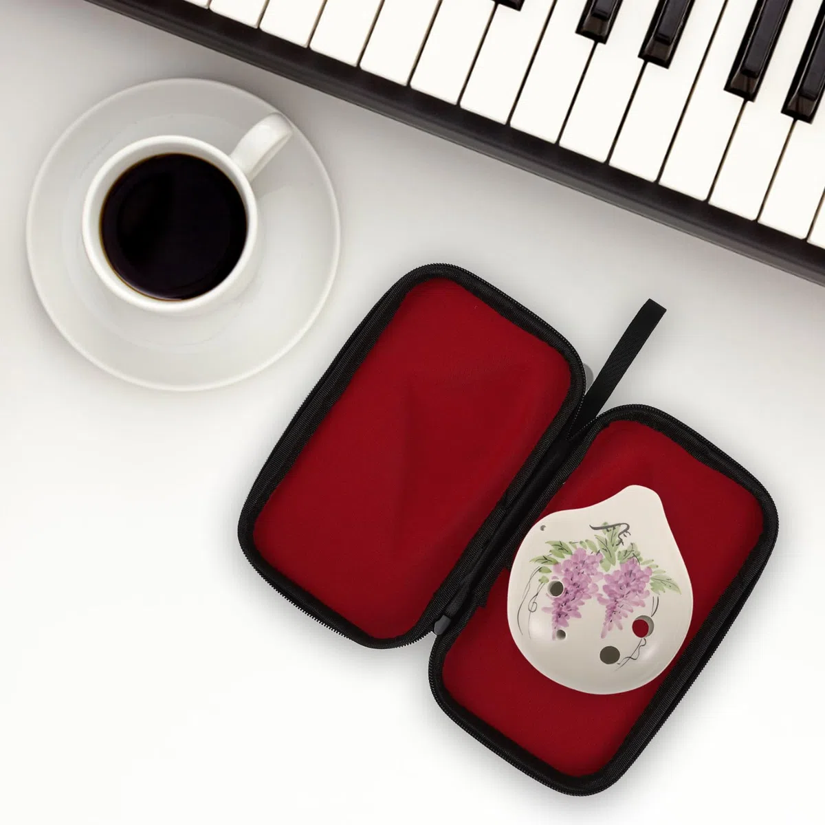 Tasche Ocarina Tragbarer Schutz Hartschale EVA Reise Aufbewahrung Outdoor Organizer Kompakt Stoßfest Für Musikinstrumente Klein