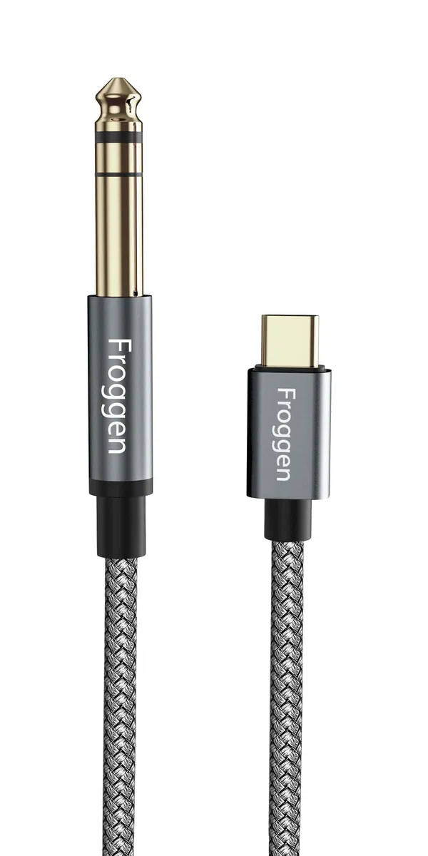 USB Typ C Klinke auf 6.35mm Klinke Kabel Aux Adapter Stereo ​Audio Gold-Plated Kabel Digital Kabel Unterstützt für Mischpult, Mikrofon, Recorder, Mixer, Verstärker usw.