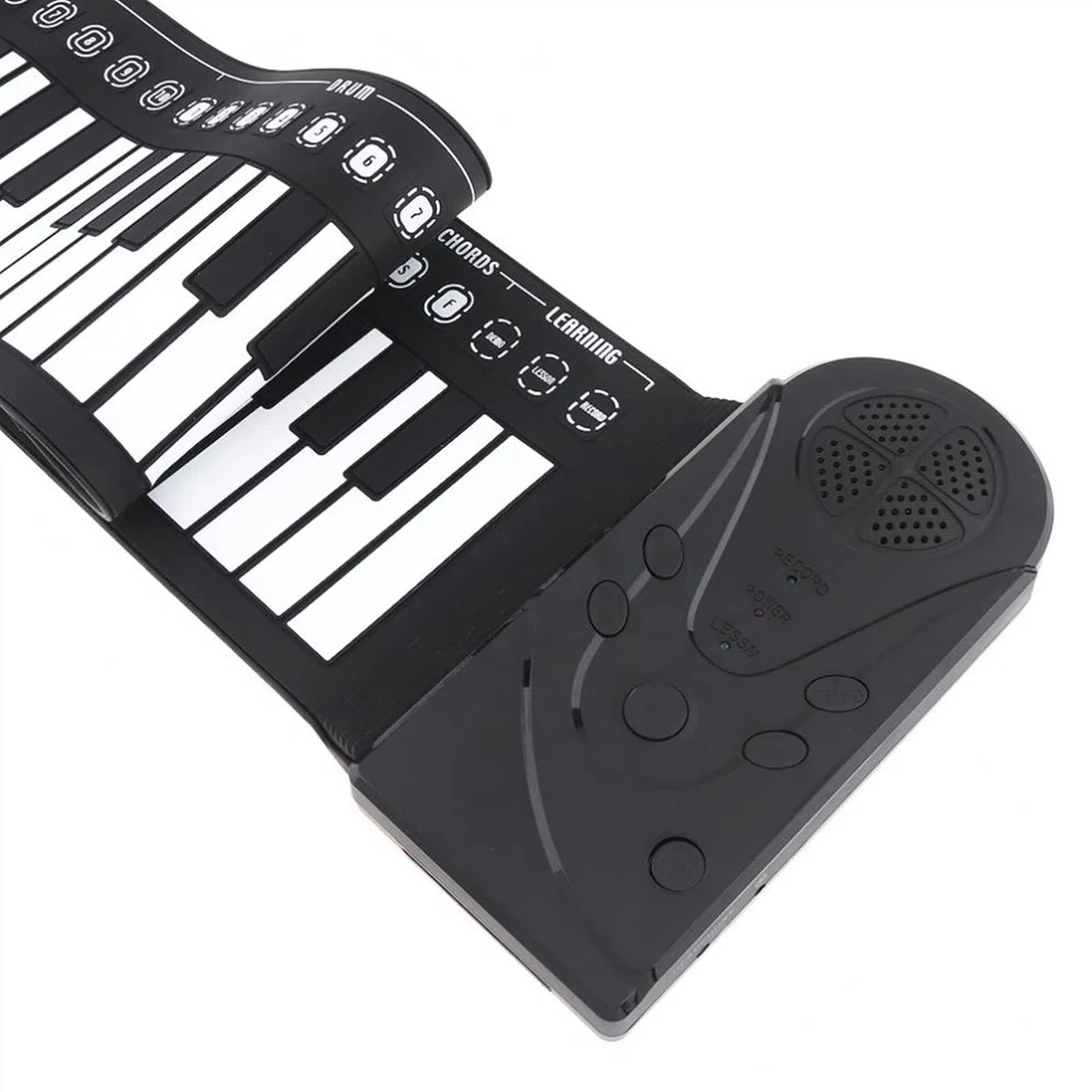 TSTS faltbares Piano 49 Keys Elektronische Tragbare Flexible Hand-Falten-Roll-Up-Klavier-Einbau-Lautsprecher-Tastatur-Orgel