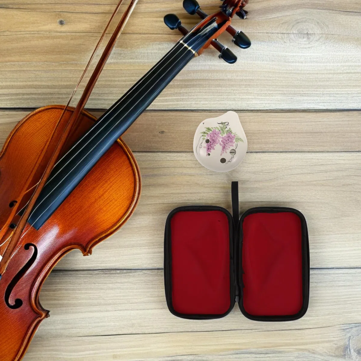Tasche Ocarina Tragbarer Schutz Hartschale EVA Reise Aufbewahrung Outdoor Organizer Kompakt Stoßfest Für Musikinstrumente Klein