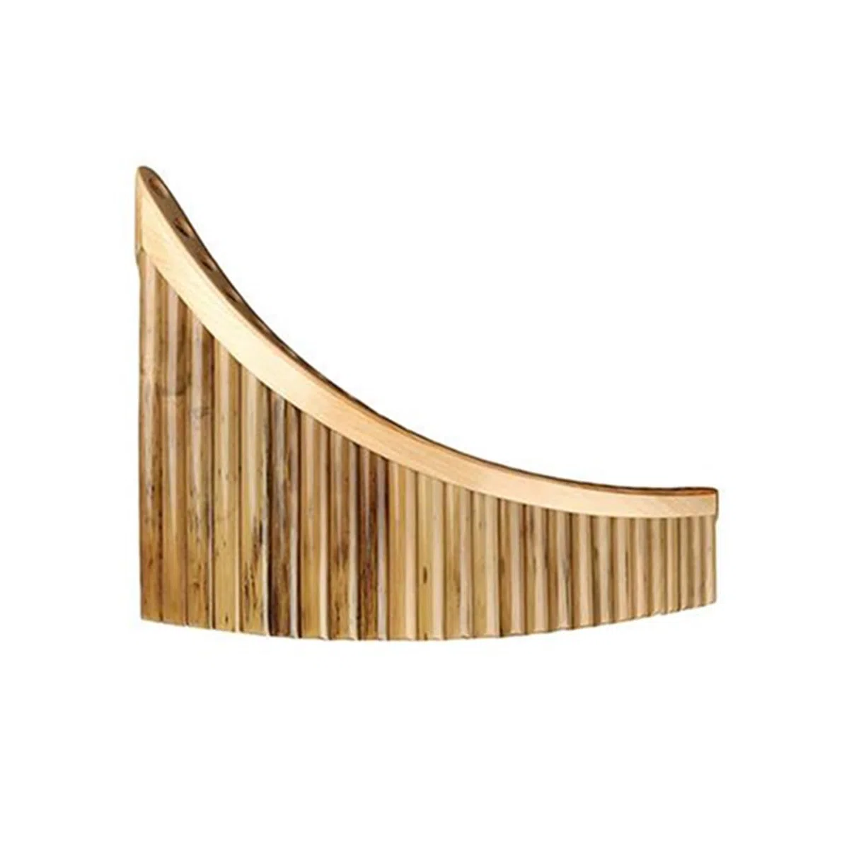 Panflöte Blasinstrument Professionelles Traditionelles Musikinstrument Bambus G Taste Panflöte 25 Rohre(Left SMALL G)
