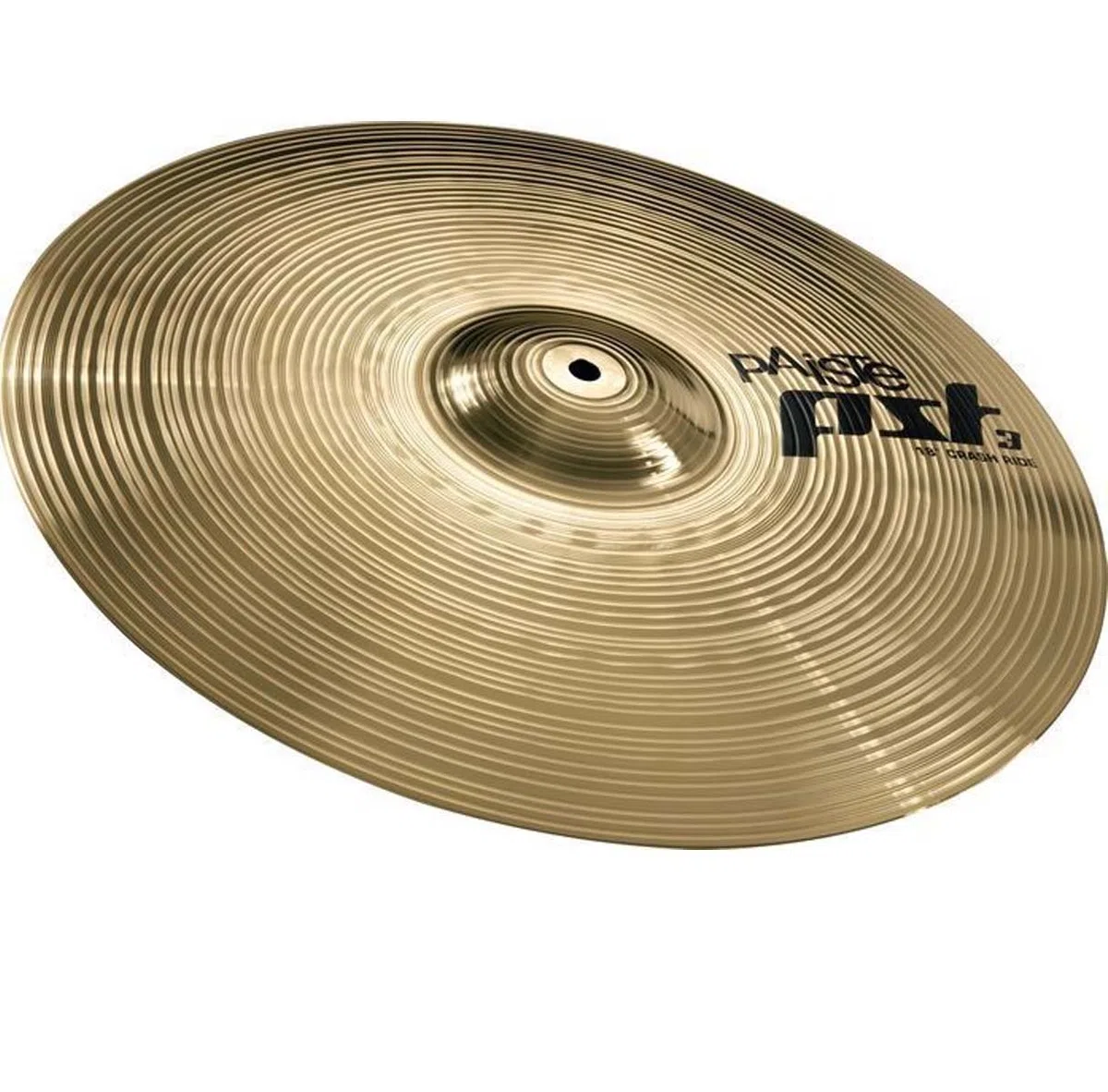 Paiste PST3 18" Crash-Ride Becken + keepdrum Galgen-Beckenständer