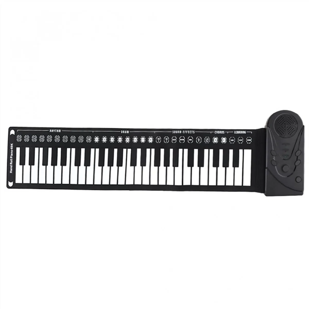 TSTS faltbares Piano 49 Keys Elektronische Tragbare Flexible Hand-Falten-Roll-Up-Klavier-Einbau-Lautsprecher-Tastatur-Orgel