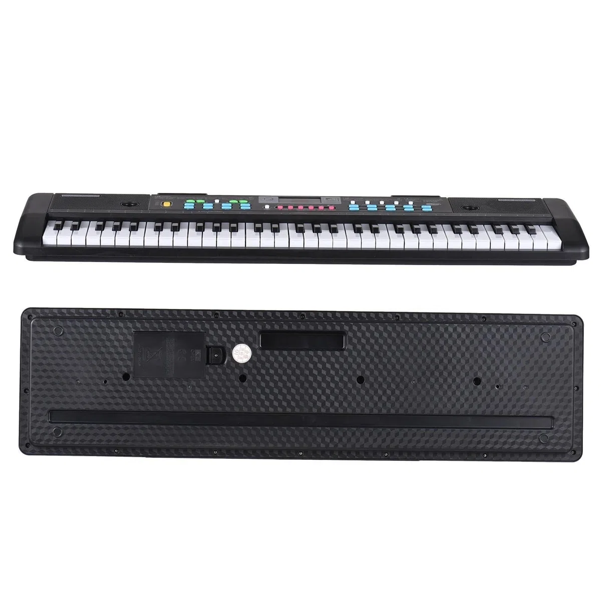 Professionelle Elektronische Tastatur 61 Tasten USB Elektronische Orgel Mit Mikrofon Schwarz Digitale Musik Elektronische Tastatur Display Mit 16 Töne 10 Rhythmen