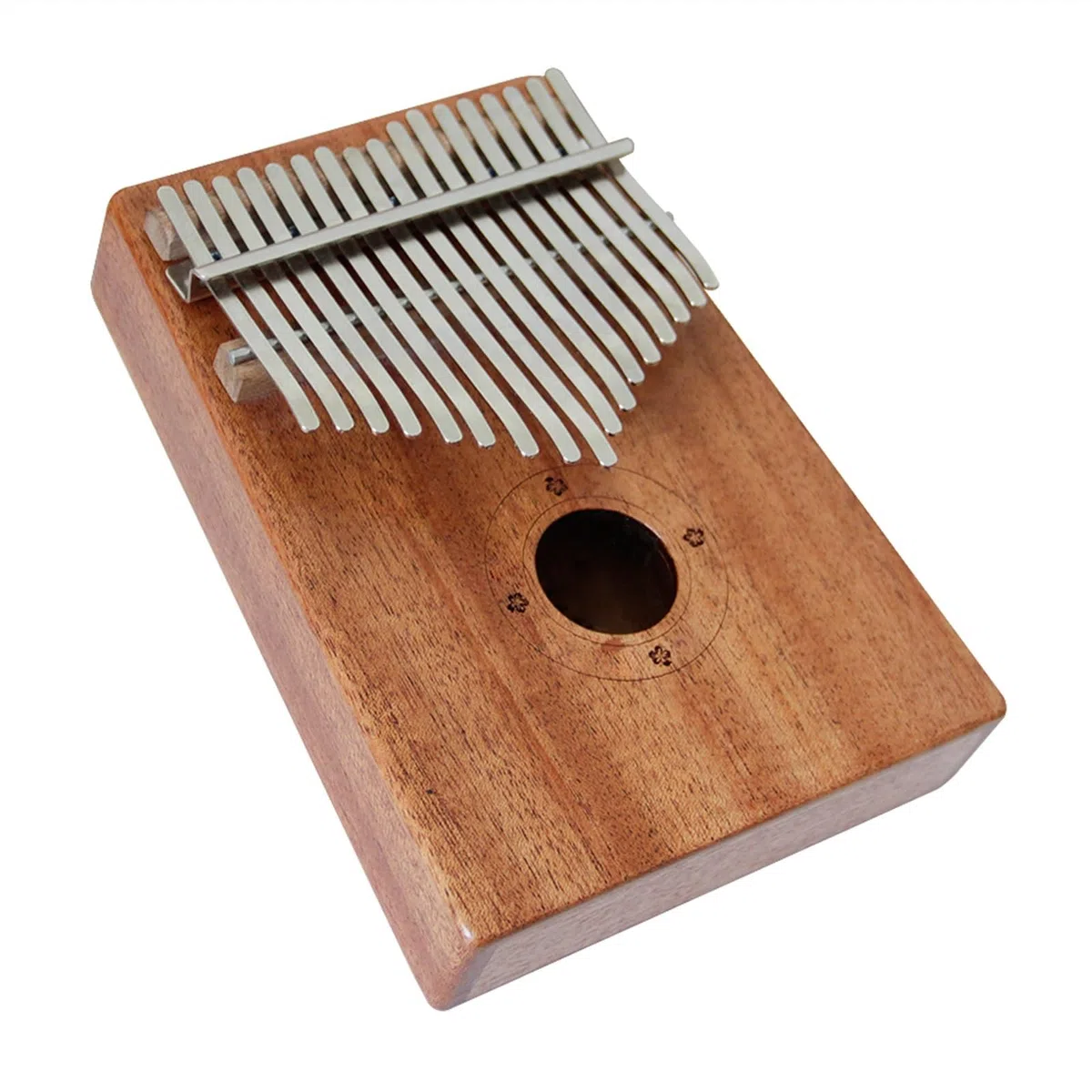 Hölzernes 17-Tasten-Kalimba, Afrikanisches Daumenklavier, Fingerklavier, Perkussionstastatur, Musikinstrumente Mit Tasche Kalimba Musikinstrument