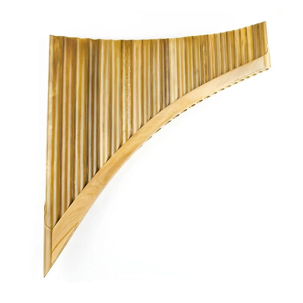 Panflöte Blasinstrument Professionelles Traditionelles Musikinstrument Bambus G Taste Panflöte 25 Rohre(Left SMALL G)