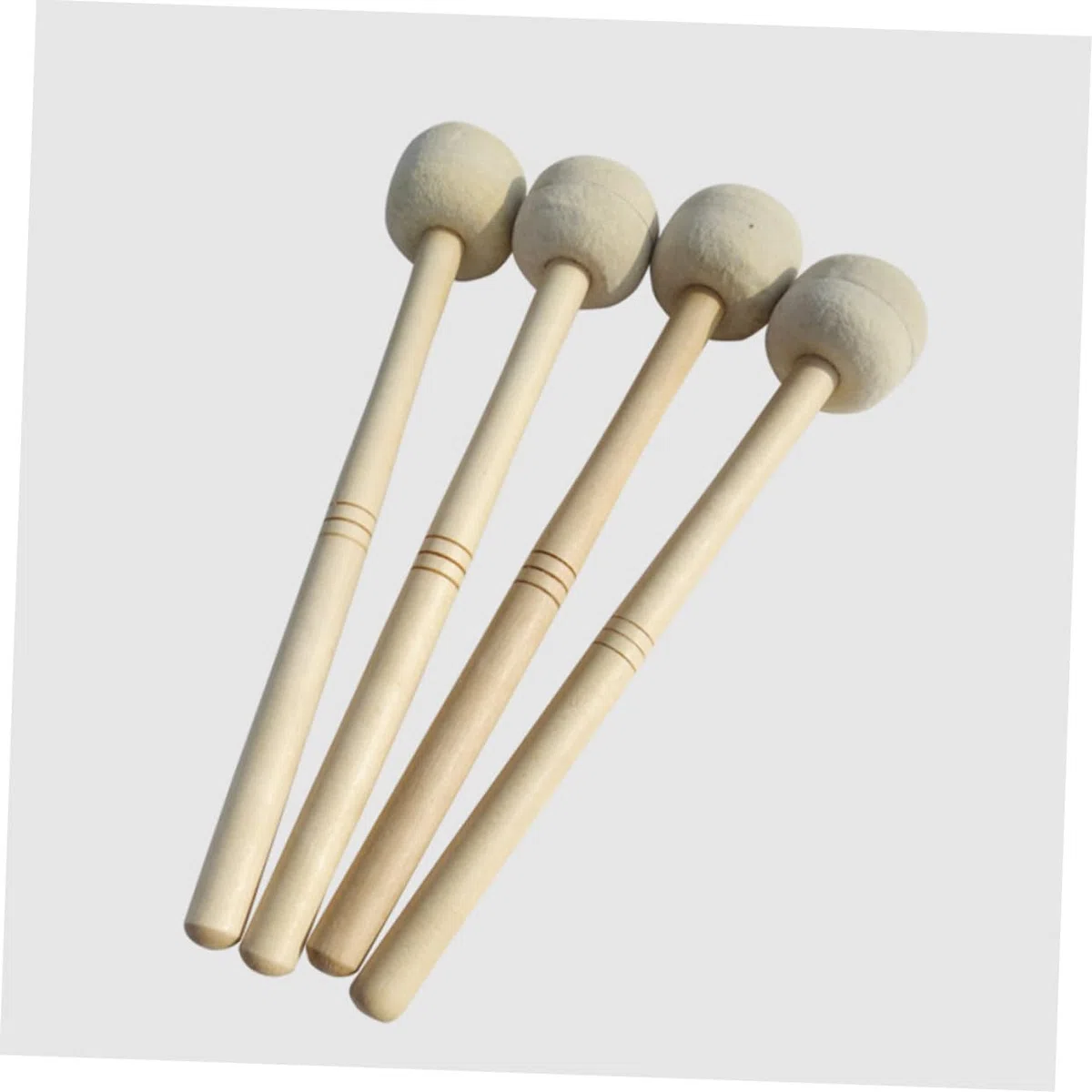 Schlägel für Snare Drum aus Wollfilz mit Griff aus Ahornholz Robustes Zubehör für Übung und Profispiel 1 Stück