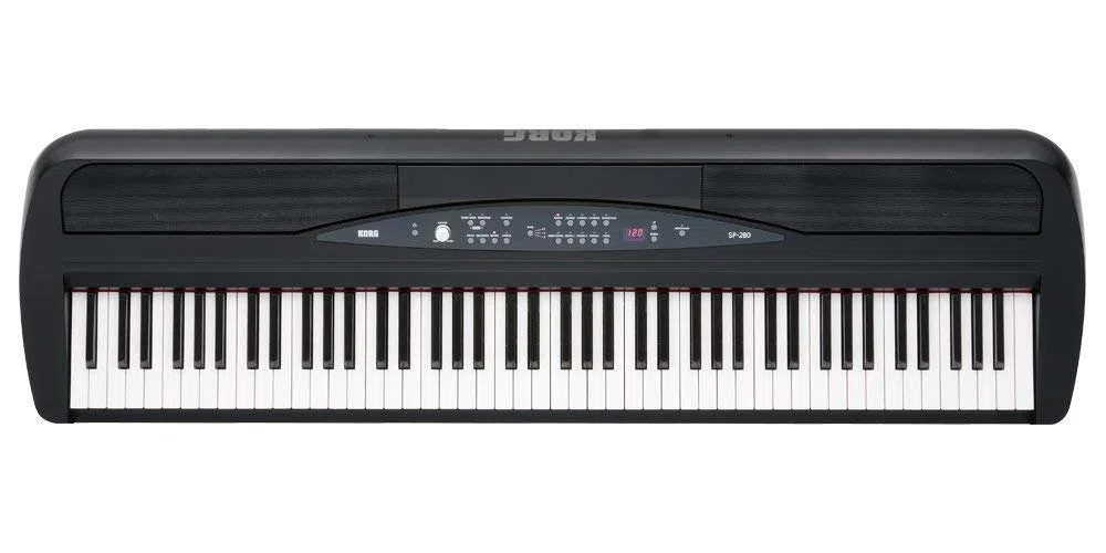 Korg - SP-280BK Weighted Hammer Action 88-Key Digital Piano with Stand - Black